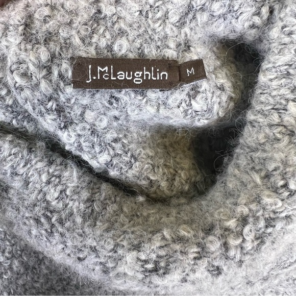 J McLaughlin 70% Alpaca 25% Wool Blend Gray Women’s Sweater Size M - Picture 7 of 9